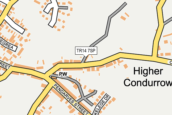 TR14 7SP map - OS OpenMap – Local (Ordnance Survey)