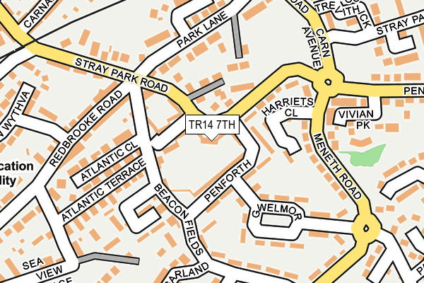 TR14 7TH map - OS OpenMap – Local (Ordnance Survey)