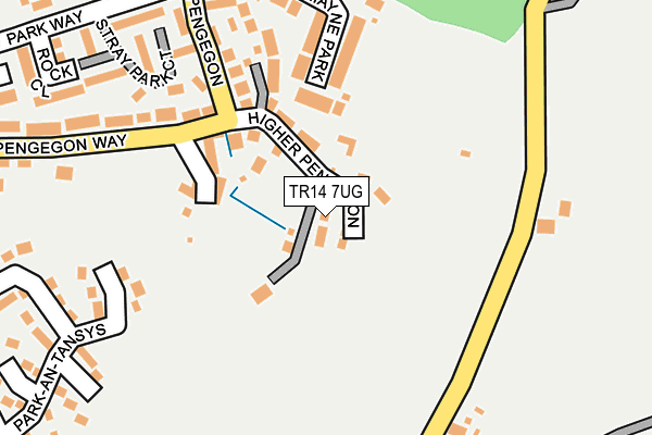 TR14 7UG map - OS OpenMap – Local (Ordnance Survey)