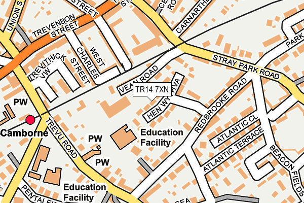 TR14 7XN map - OS OpenMap – Local (Ordnance Survey)