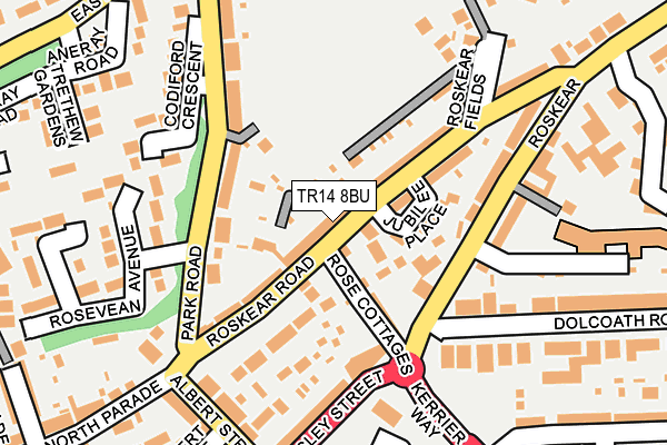 TR14 8BU map - OS OpenMap – Local (Ordnance Survey)