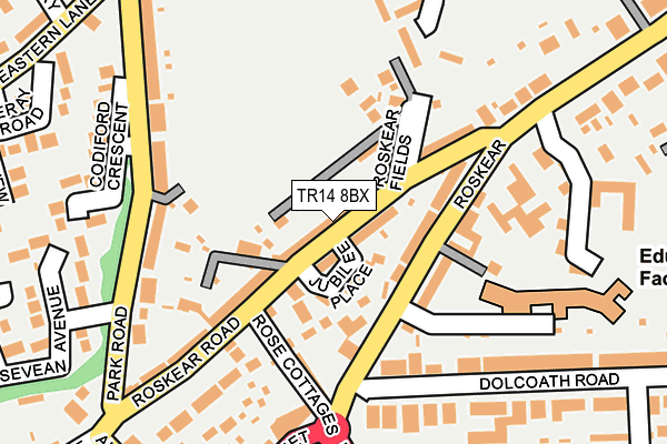 TR14 8BX map - OS OpenMap – Local (Ordnance Survey)