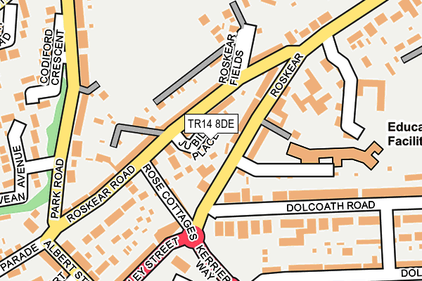TR14 8DE map - OS OpenMap – Local (Ordnance Survey)