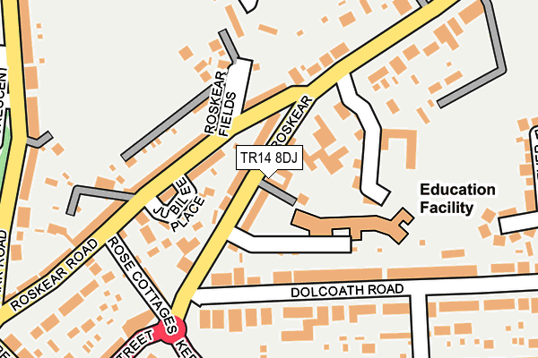 TR14 8DJ map - OS OpenMap – Local (Ordnance Survey)