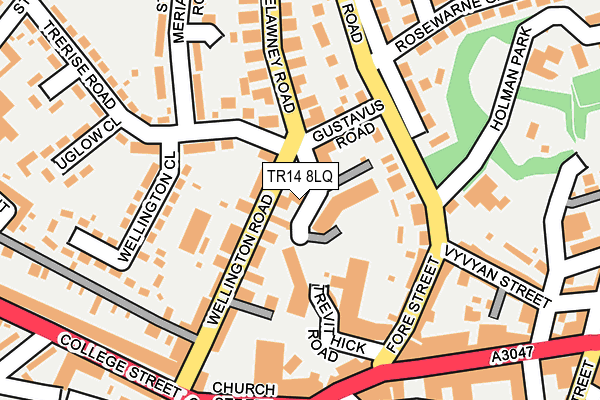 TR14 8LQ map - OS OpenMap – Local (Ordnance Survey)