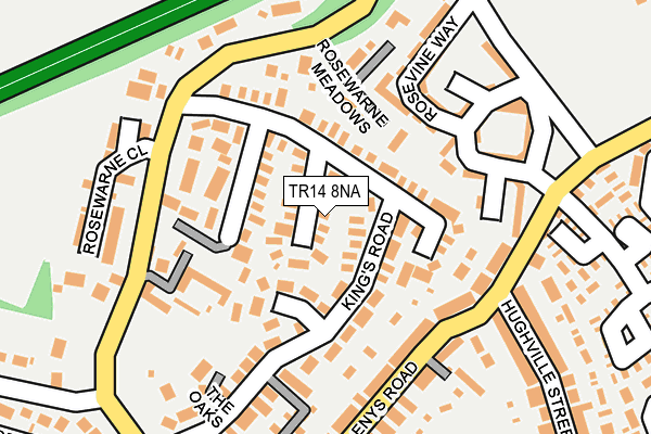 TR14 8NA map - OS OpenMap – Local (Ordnance Survey)