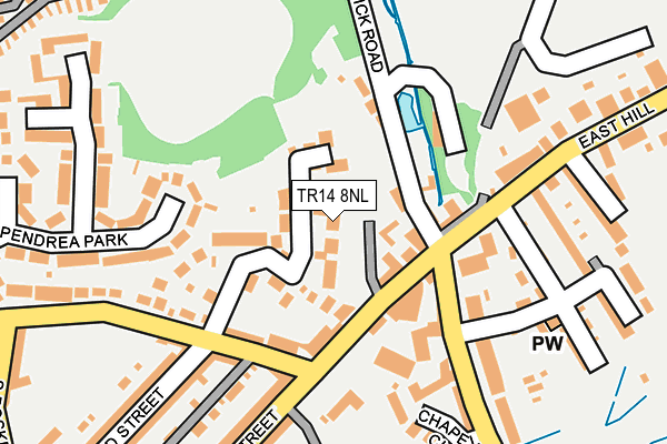 TR14 8NL map - OS OpenMap – Local (Ordnance Survey)
