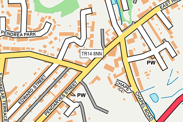 TR14 8NN map - OS OpenMap – Local (Ordnance Survey)