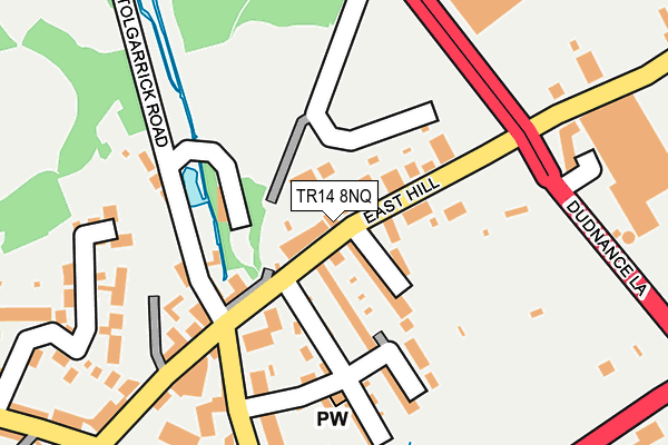 TR14 8NQ map - OS OpenMap – Local (Ordnance Survey)