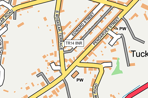 TR14 8NR map - OS OpenMap – Local (Ordnance Survey)