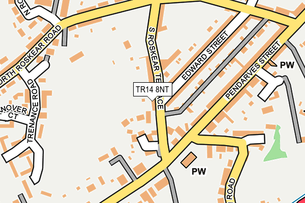 TR14 8NT map - OS OpenMap – Local (Ordnance Survey)