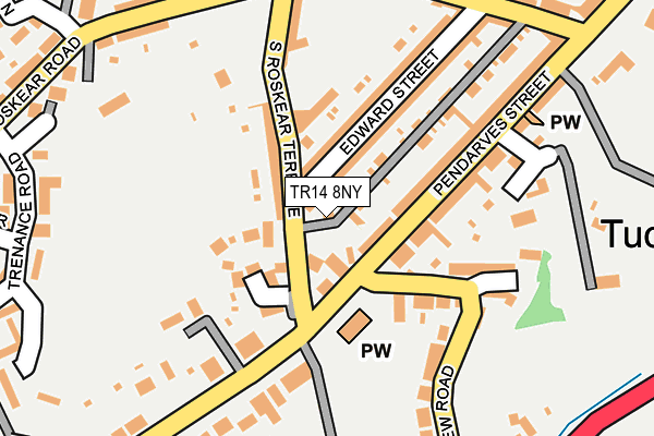 TR14 8NY map - OS OpenMap – Local (Ordnance Survey)