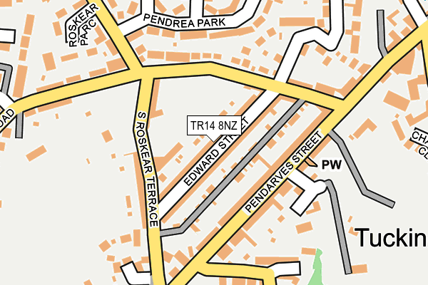 TR14 8NZ map - OS OpenMap – Local (Ordnance Survey)