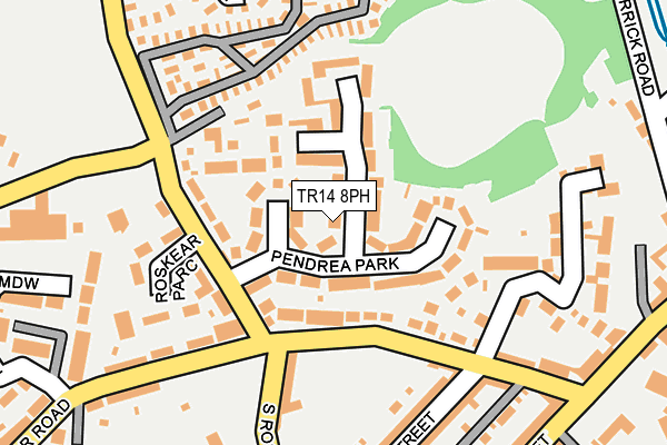 TR14 8PH map - OS OpenMap – Local (Ordnance Survey)