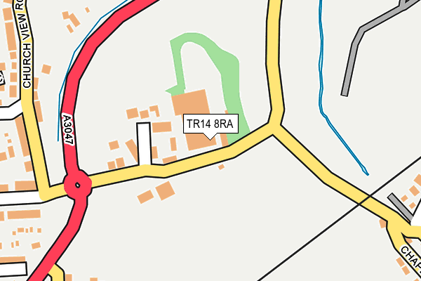 TR14 8RA map - OS OpenMap – Local (Ordnance Survey)