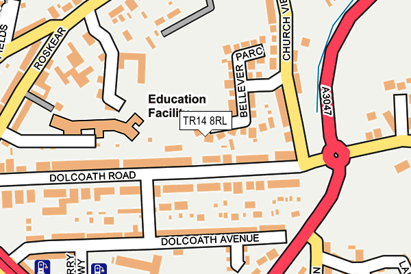 TR14 8RL map - OS OpenMap – Local (Ordnance Survey)