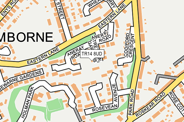 TR14 8UD map - OS OpenMap – Local (Ordnance Survey)