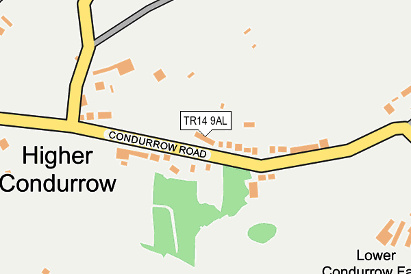 TR14 9AL map - OS OpenMap – Local (Ordnance Survey)