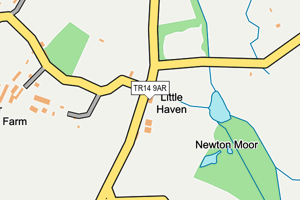 TR14 9AR map - OS OpenMap – Local (Ordnance Survey)