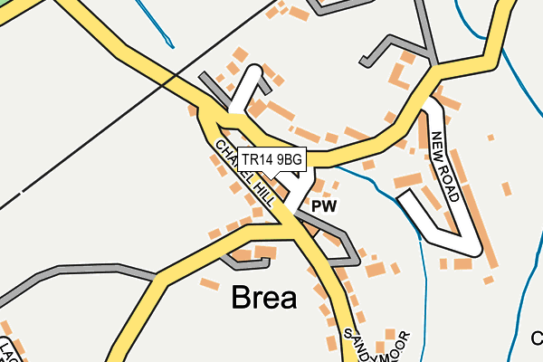 TR14 9BG map - OS OpenMap – Local (Ordnance Survey)