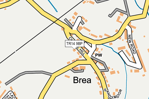 TR14 9BP map - OS OpenMap – Local (Ordnance Survey)