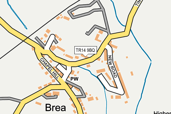 TR14 9BQ map - OS OpenMap – Local (Ordnance Survey)