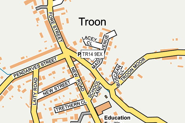 TR14 9EX map - OS OpenMap – Local (Ordnance Survey)