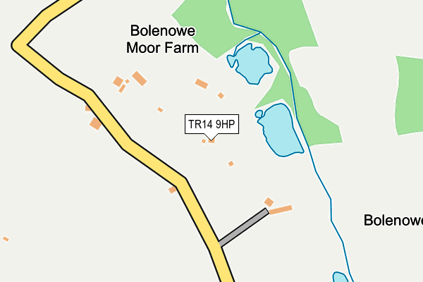 TR14 9HP map - OS OpenMap – Local (Ordnance Survey)