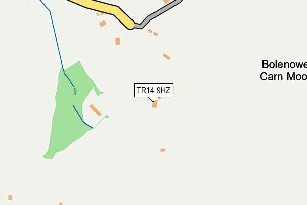TR14 9HZ map - OS OpenMap – Local (Ordnance Survey)