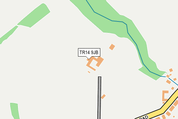 TR14 9JB map - OS OpenMap – Local (Ordnance Survey)