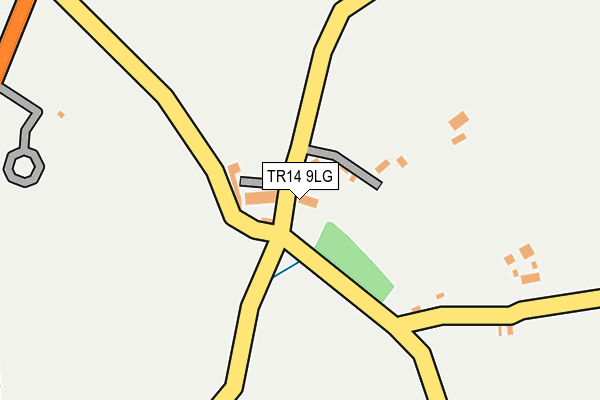 TR14 9LG map - OS OpenMap – Local (Ordnance Survey)