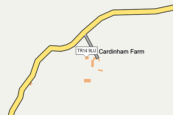 TR14 9LU map - OS OpenMap – Local (Ordnance Survey)