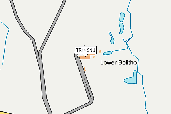 TR14 9NU map - OS OpenMap – Local (Ordnance Survey)