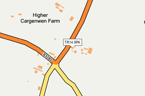 TR14 9PA map - OS OpenMap – Local (Ordnance Survey)