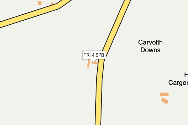 TR14 9PB map - OS OpenMap – Local (Ordnance Survey)