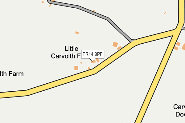 TR14 9PF map - OS OpenMap – Local (Ordnance Survey)