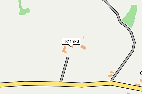 TR14 9PG map - OS OpenMap – Local (Ordnance Survey)