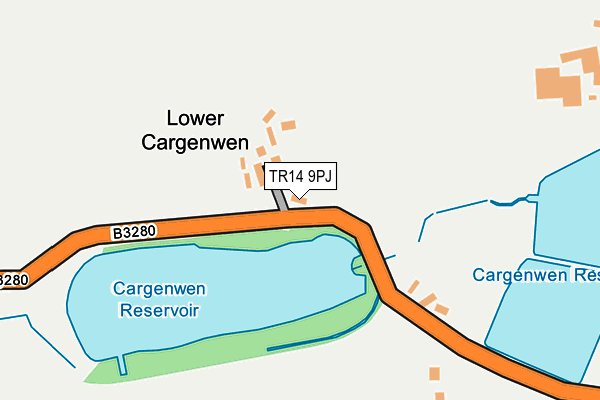 TR14 9PJ map - OS OpenMap – Local (Ordnance Survey)