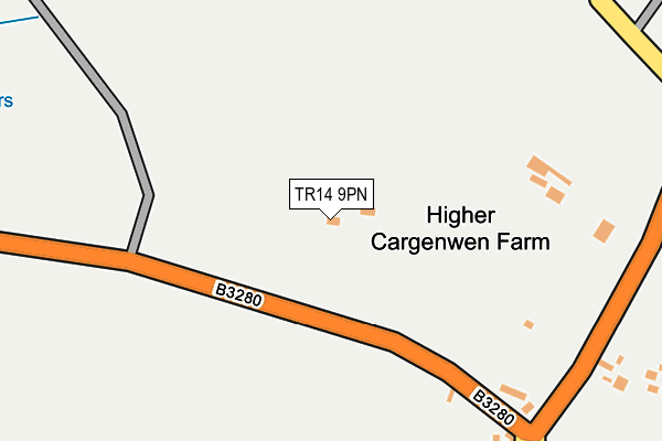 TR14 9PN map - OS OpenMap – Local (Ordnance Survey)