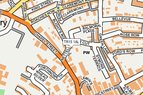 TR15 1AL map - OS OpenMap – Local (Ordnance Survey)