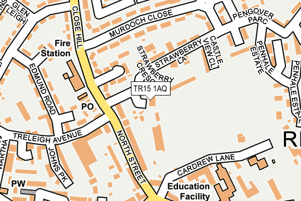 TR15 1AQ map - OS OpenMap – Local (Ordnance Survey)