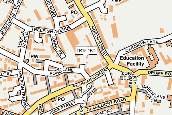 TR15 1BD map - OS OpenMap – Local (Ordnance Survey)