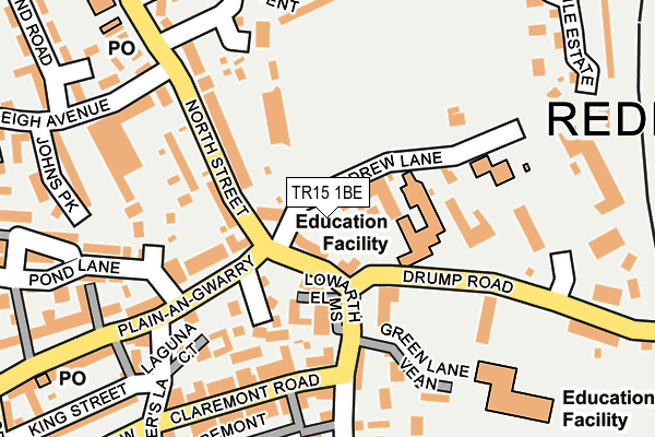 TR15 1BE map - OS OpenMap – Local (Ordnance Survey)