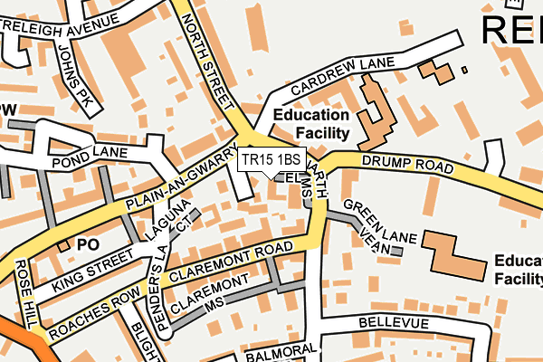 TR15 1BS map - OS OpenMap – Local (Ordnance Survey)