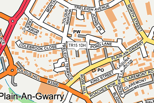 TR15 1DH map - OS OpenMap – Local (Ordnance Survey)