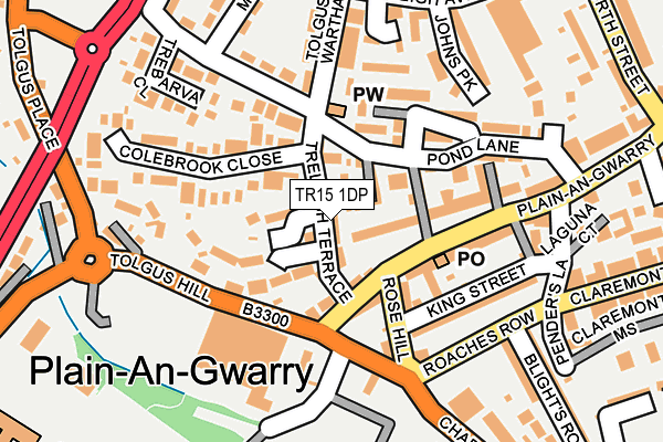 TR15 1DP map - OS OpenMap – Local (Ordnance Survey)