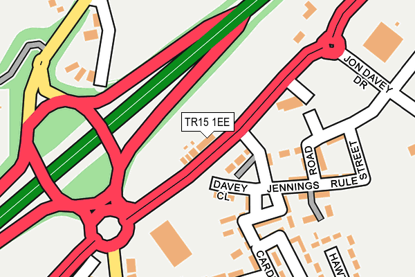 TR15 1EE map - OS OpenMap – Local (Ordnance Survey)