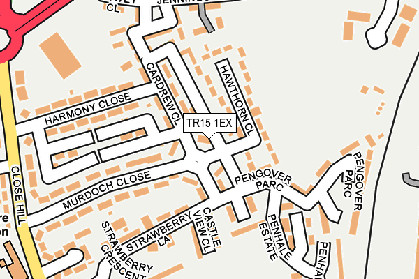 TR15 1EX map - OS OpenMap – Local (Ordnance Survey)