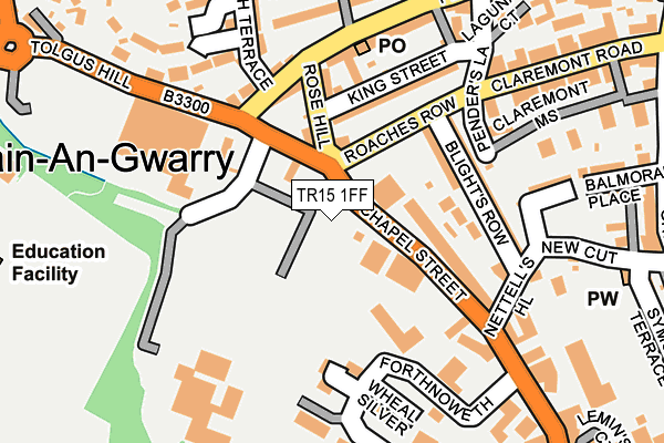 TR15 1FF map - OS OpenMap – Local (Ordnance Survey)