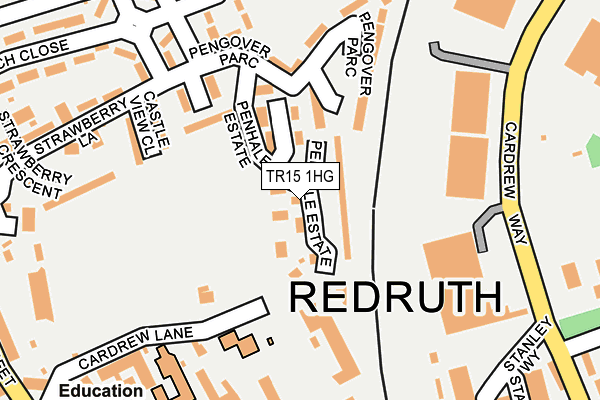 TR15 1HG map - OS OpenMap – Local (Ordnance Survey)